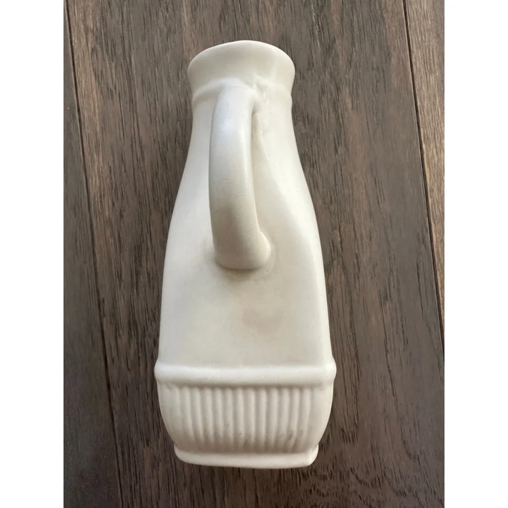 White Thyme Hand Painted Ceramic Vase Pitcher
